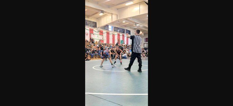 Calaveras Youth Wrestling match action